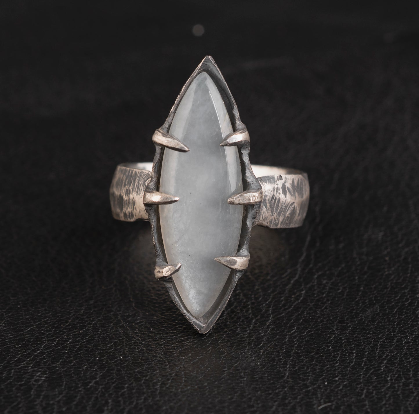 Speak Through Me Ring // White Moonstone