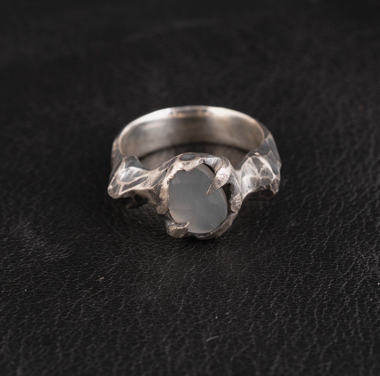 Burn Bright Ring // White Moonstone