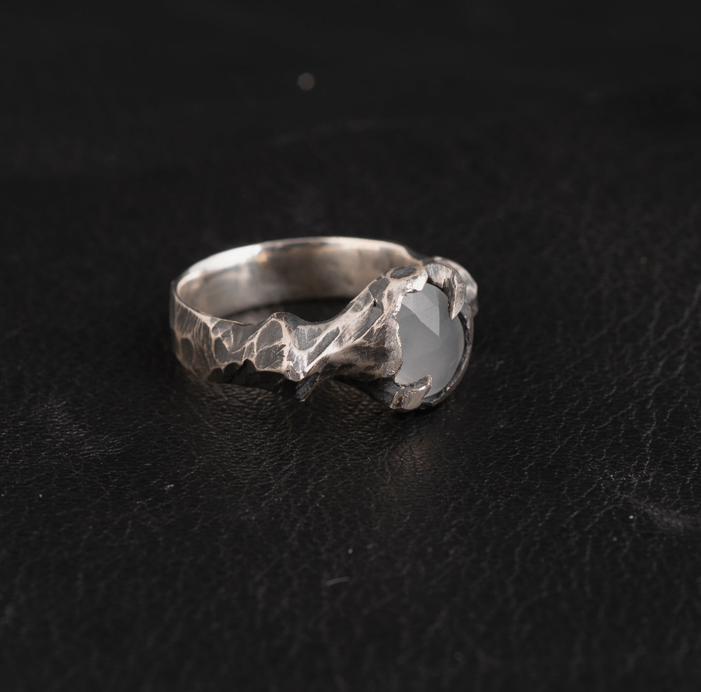 Burn Bright Ring // White Moonstone