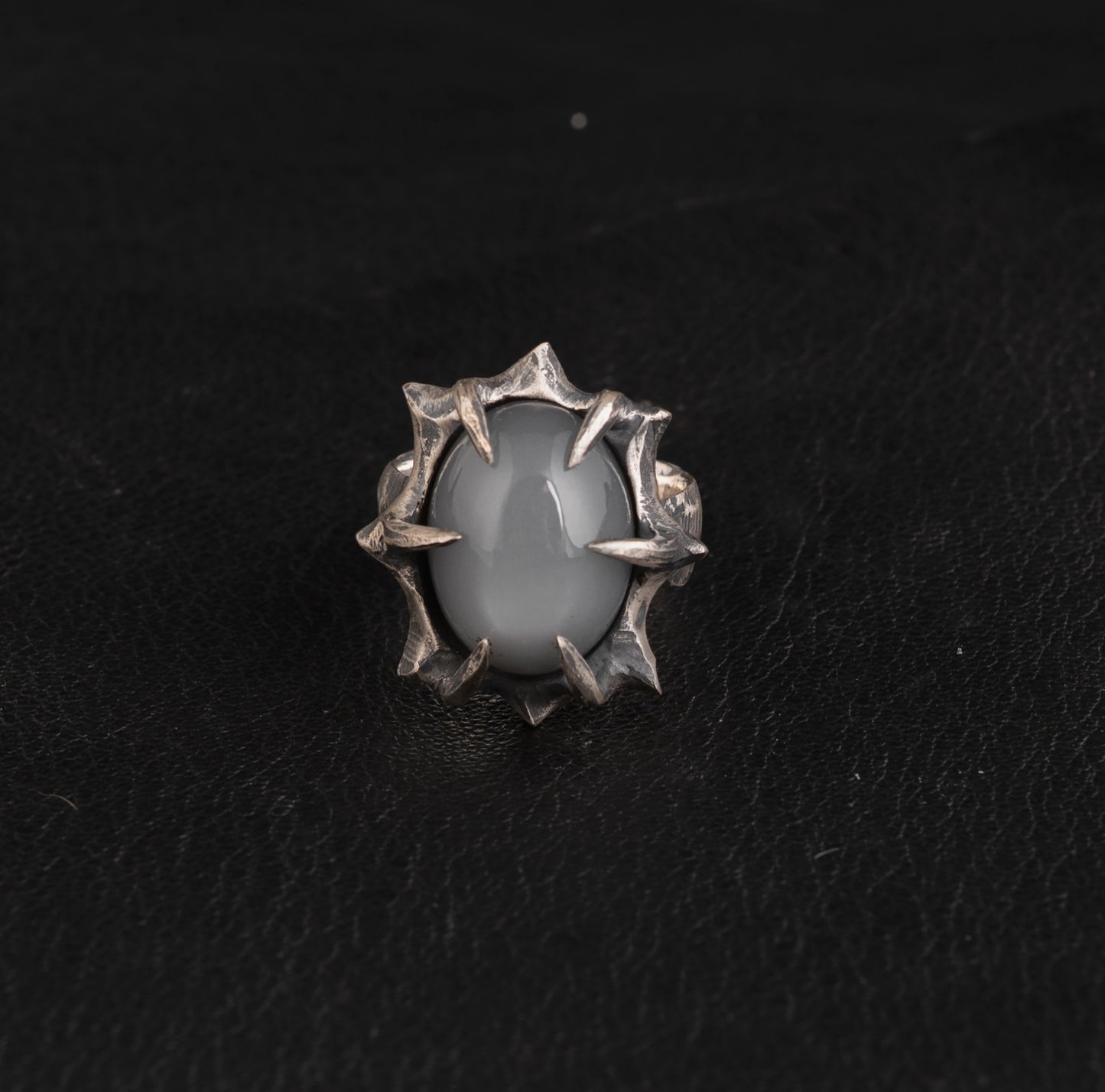 Heartbreak Ring // Grey Moonstone