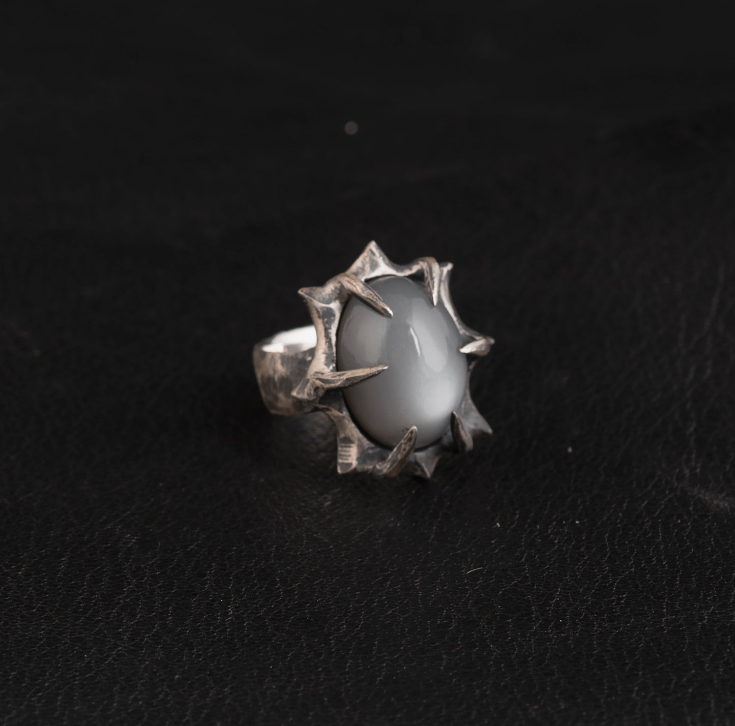 Heartbreak Ring // Grey Moonstone