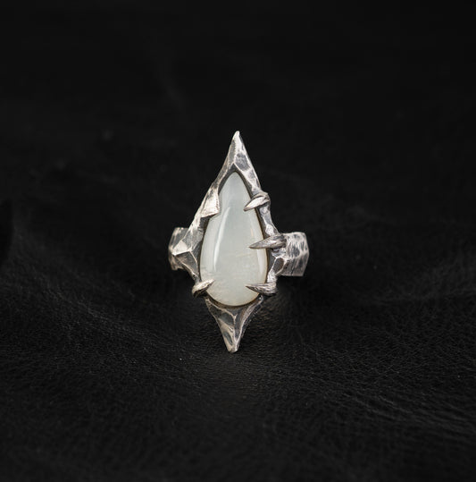 Night Witches Ring // White Moonstone