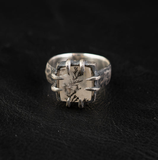 Sewer Sickness Ring // Dendritic Quartz