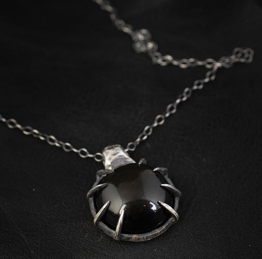 Offering Necklace // Rainbow Obsidian