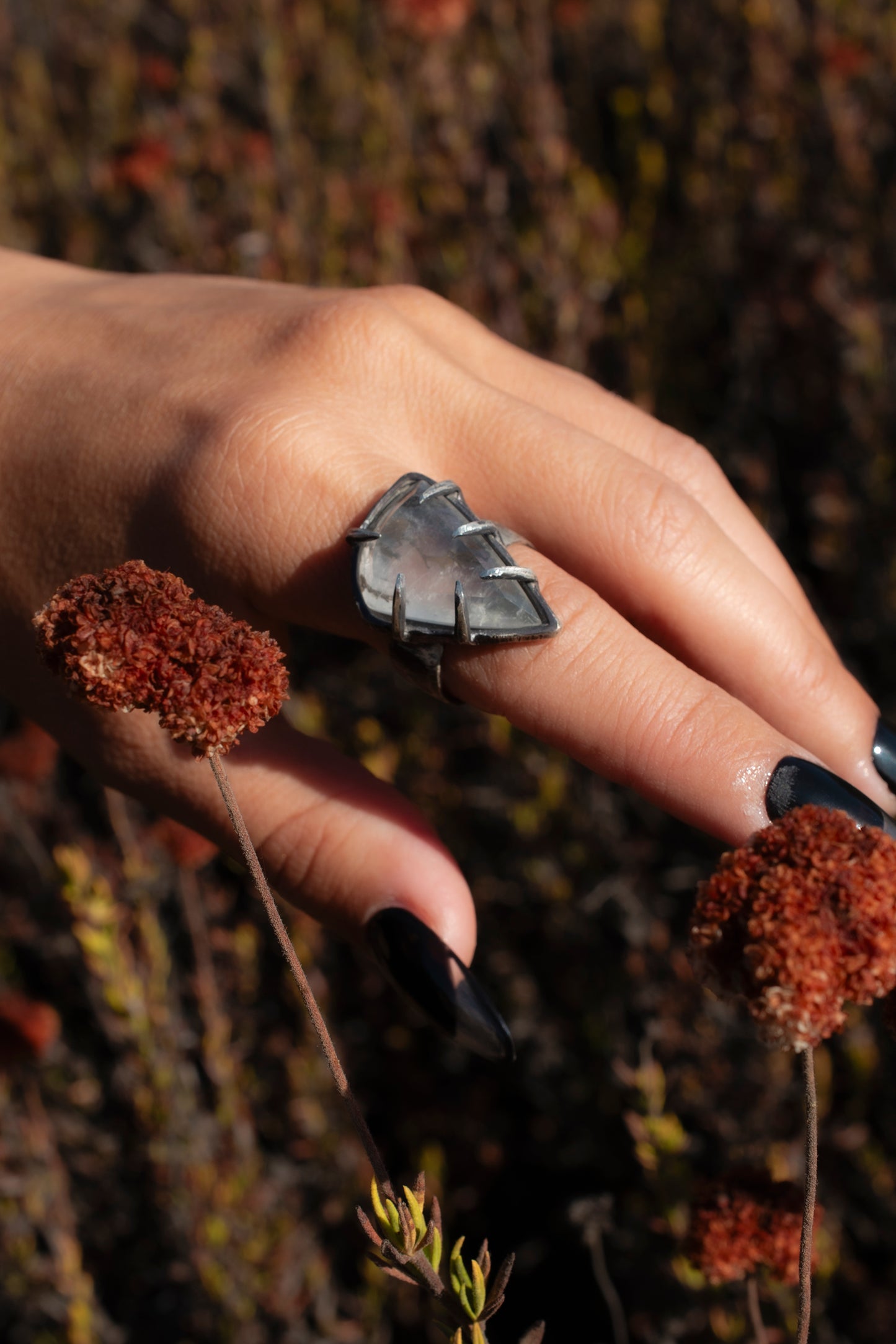 Permanent Embrace  Ring // Dendritic Quartz