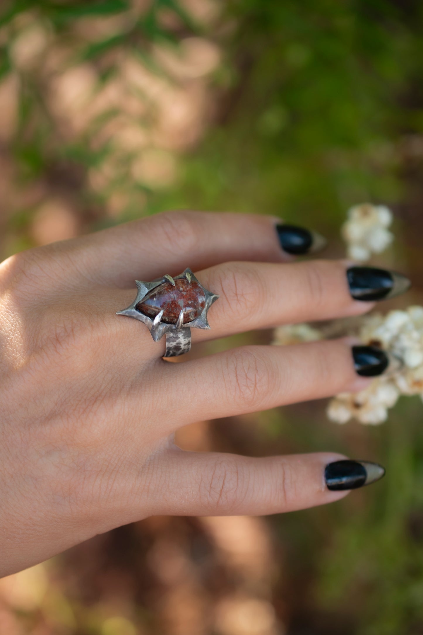 Hallow Ring // Garden Quartz // Lodolite