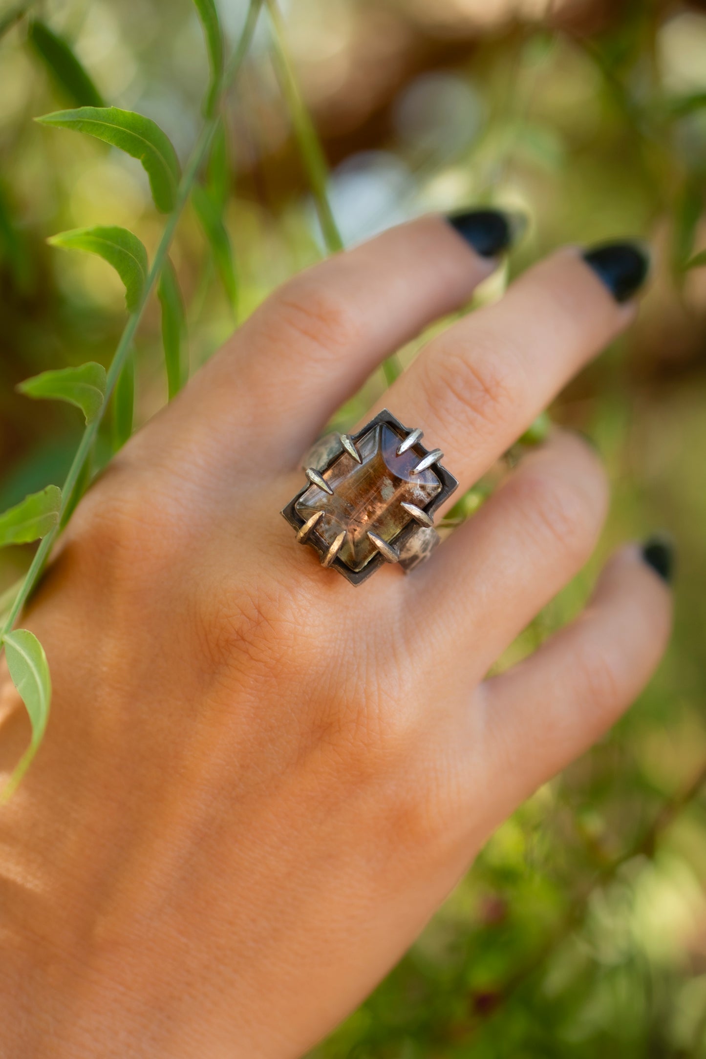 Woe Ring // Garden Quartz // Lodolite