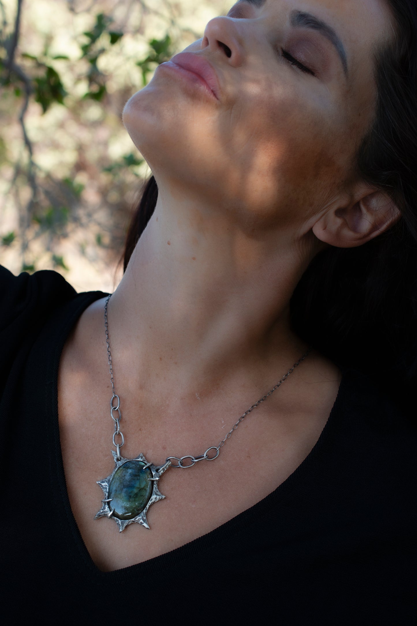 Water Necklace // Labradorite