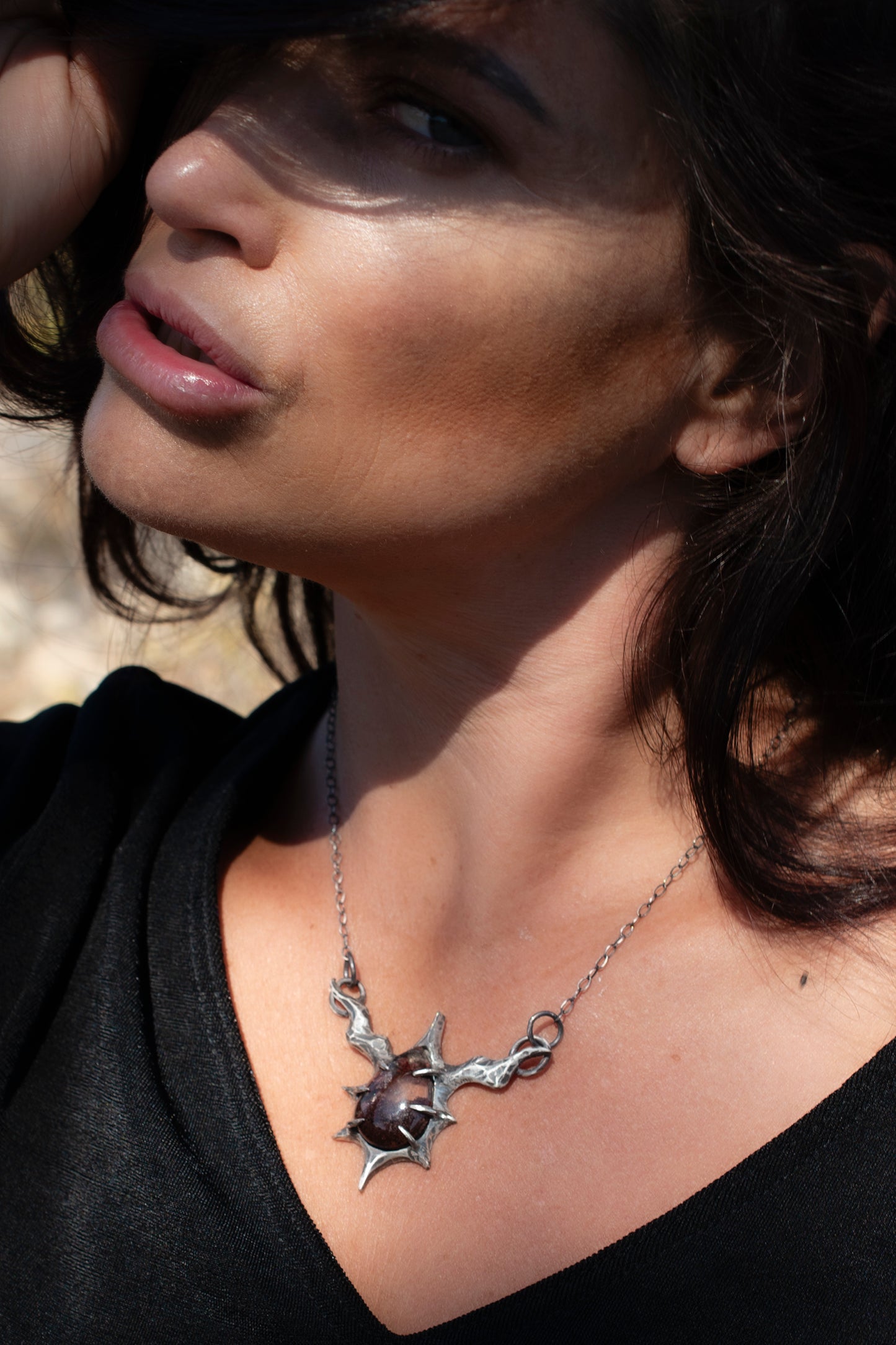 Safe Necklace // Garden Quartz // Lodolite
