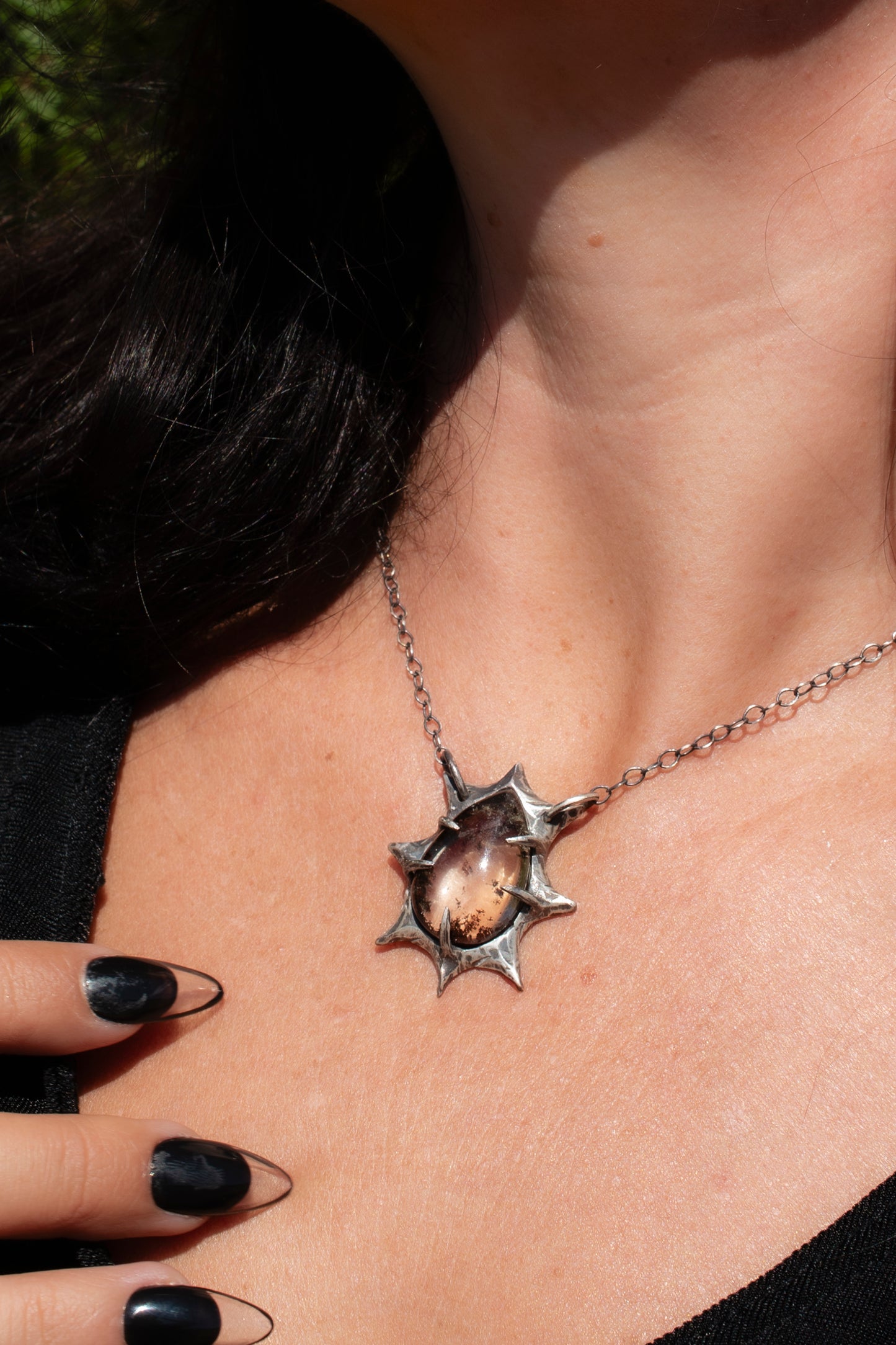 Triumph Necklace // Garden Quartz // Lodolite