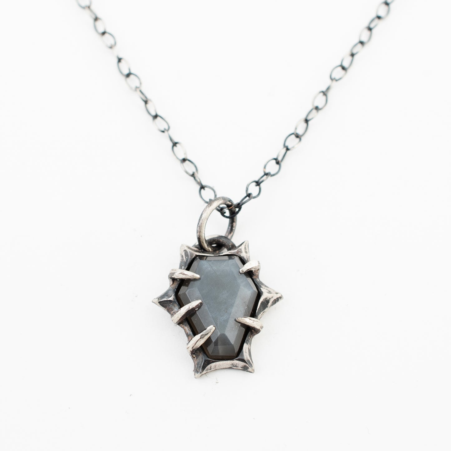 Living Bridge Necklace // Grey Moonstone