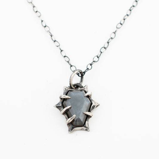 Living Bridge Necklace // Grey Moonstone