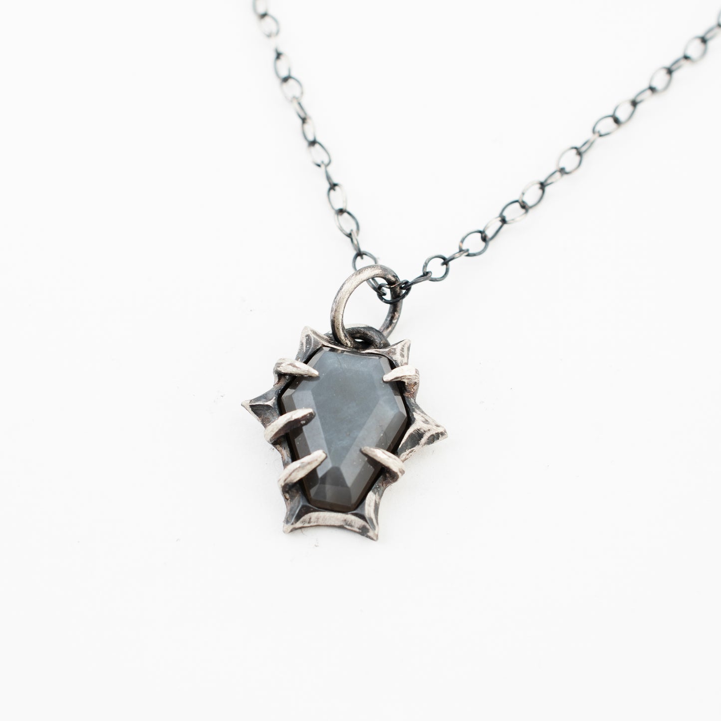 Living Bridge Necklace // Grey Moonstone