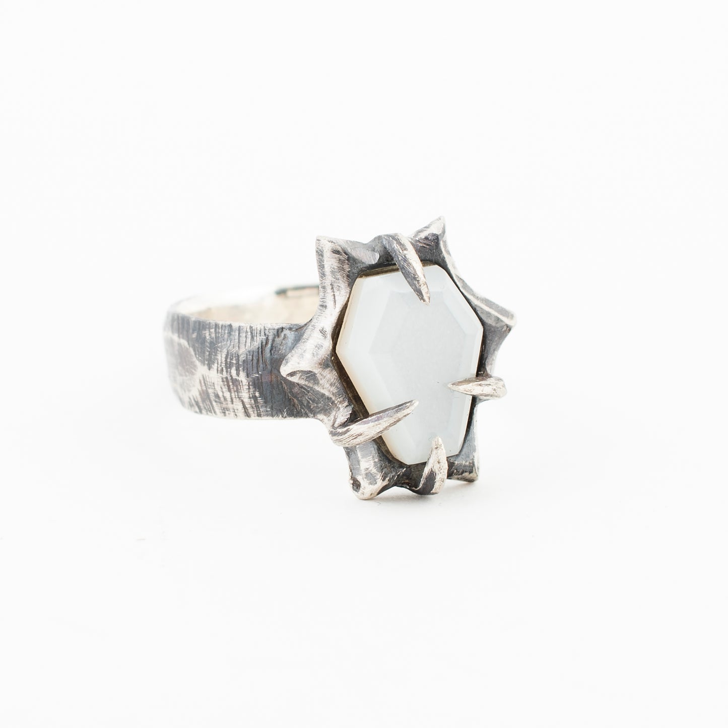 Flood Ring // White Moonstone