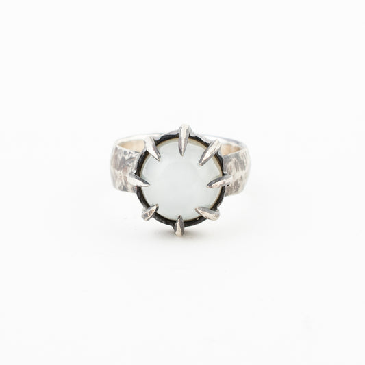 I Hate Sports Ring // White Moonstone