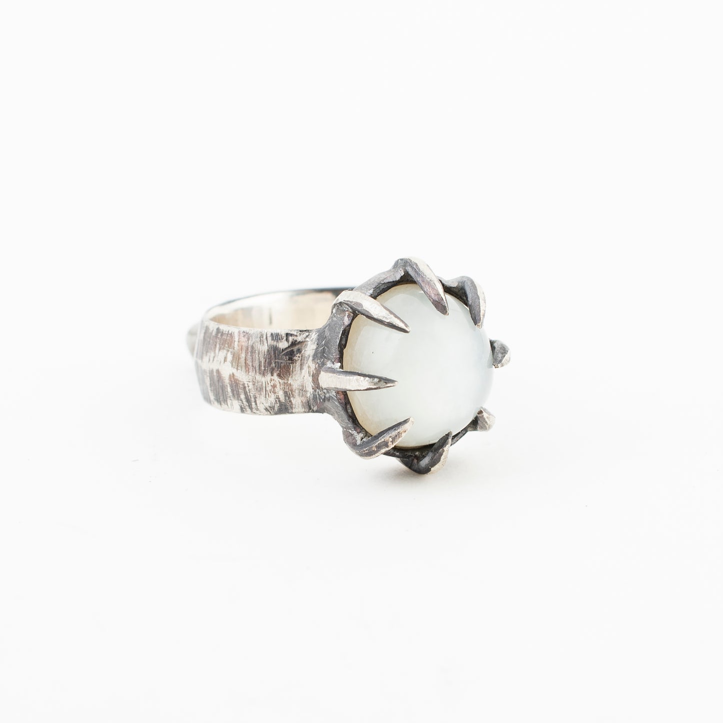 I Hate Sports Ring // White Moonstone