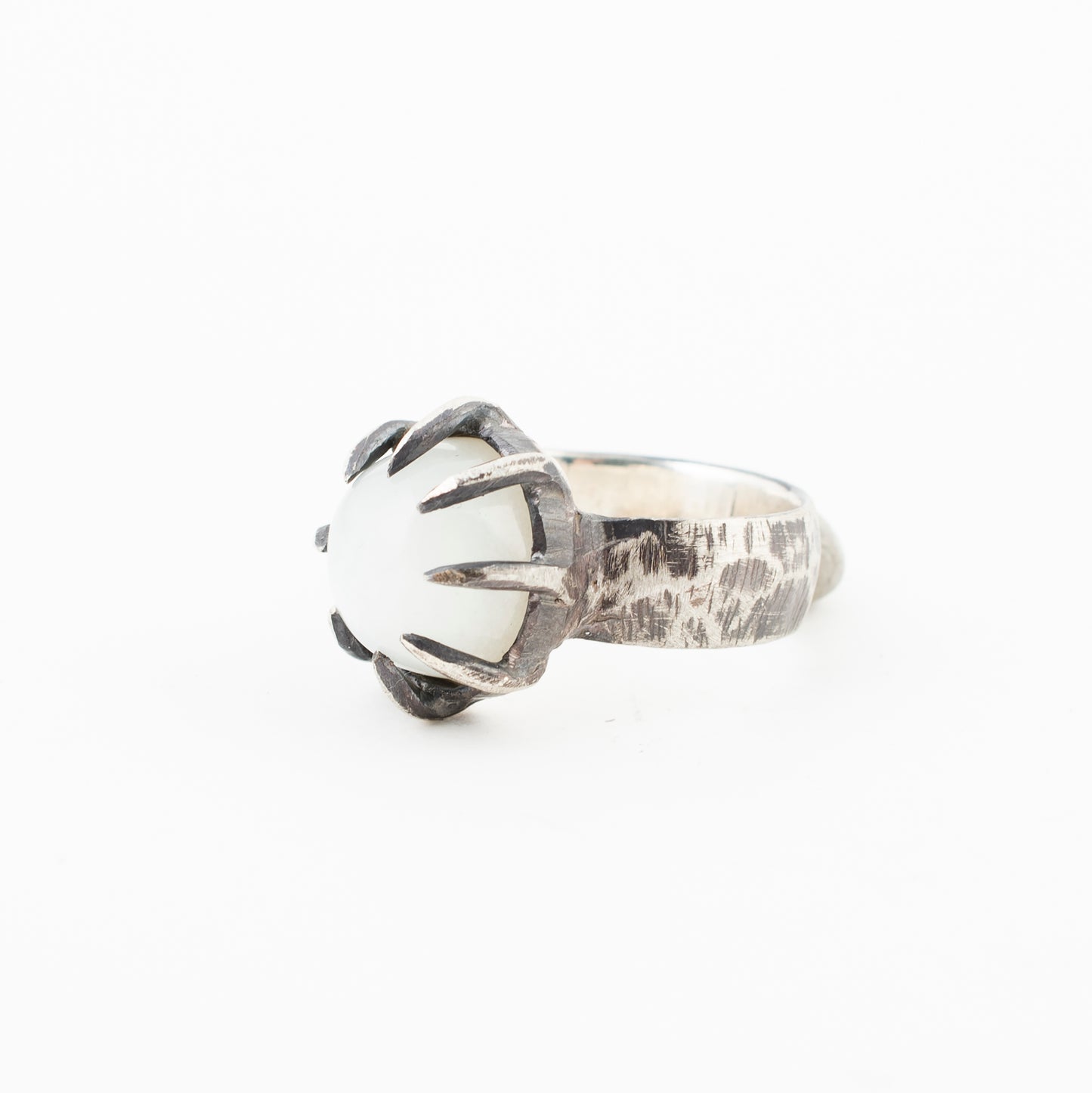 I Hate Sports Ring // White Moonstone