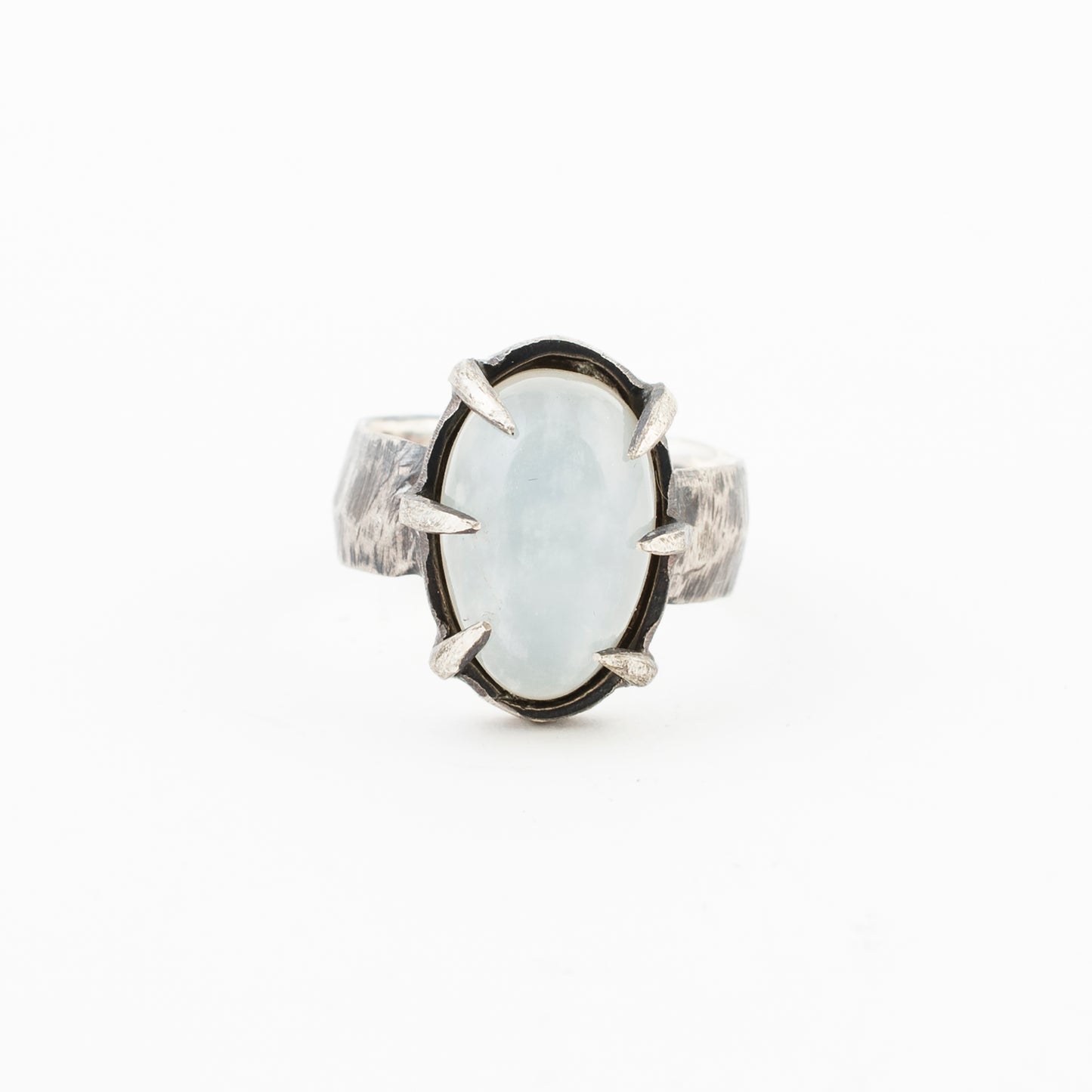 More Than Death Ring // White Moonstone
