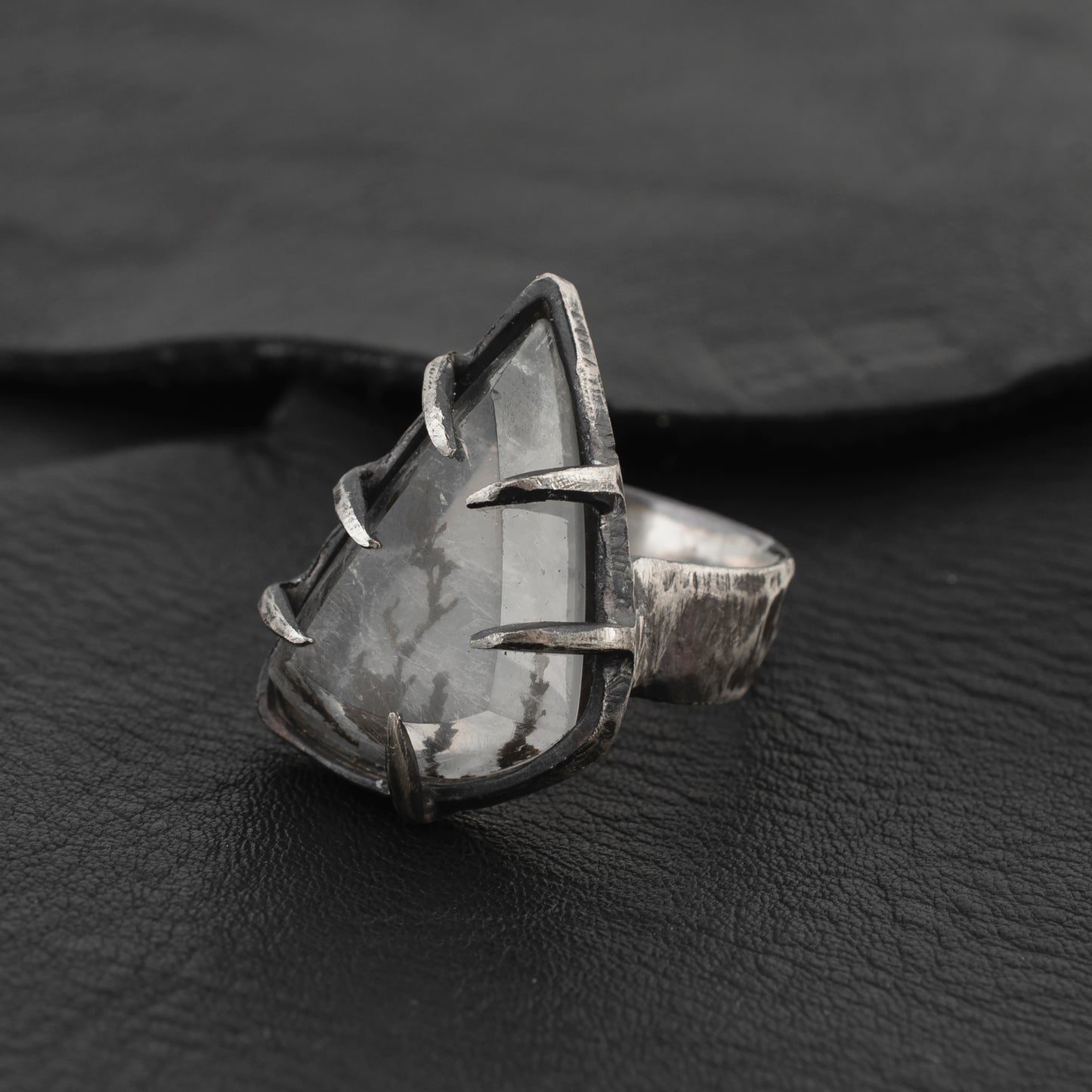 Permanent Embrace  Ring // Dendritic Quartz