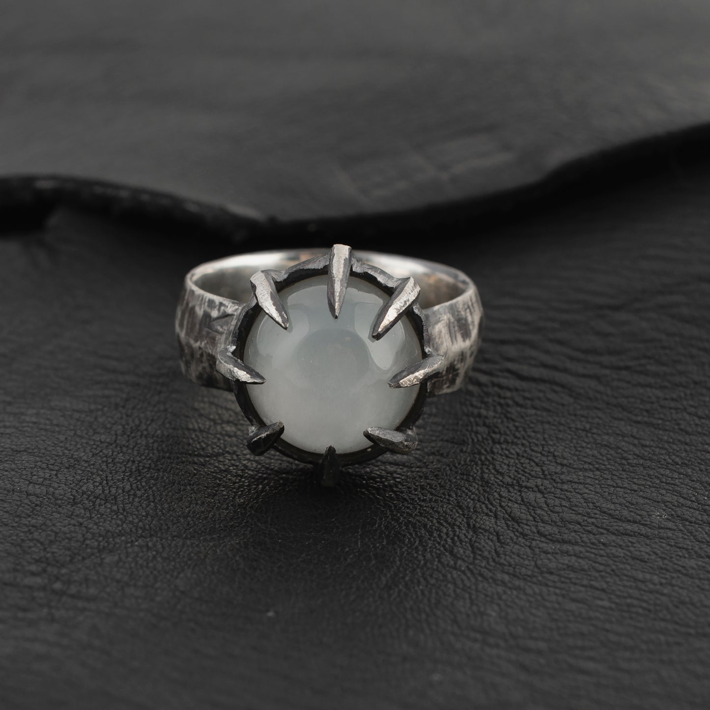 I Hate Sports Ring // White Moonstone