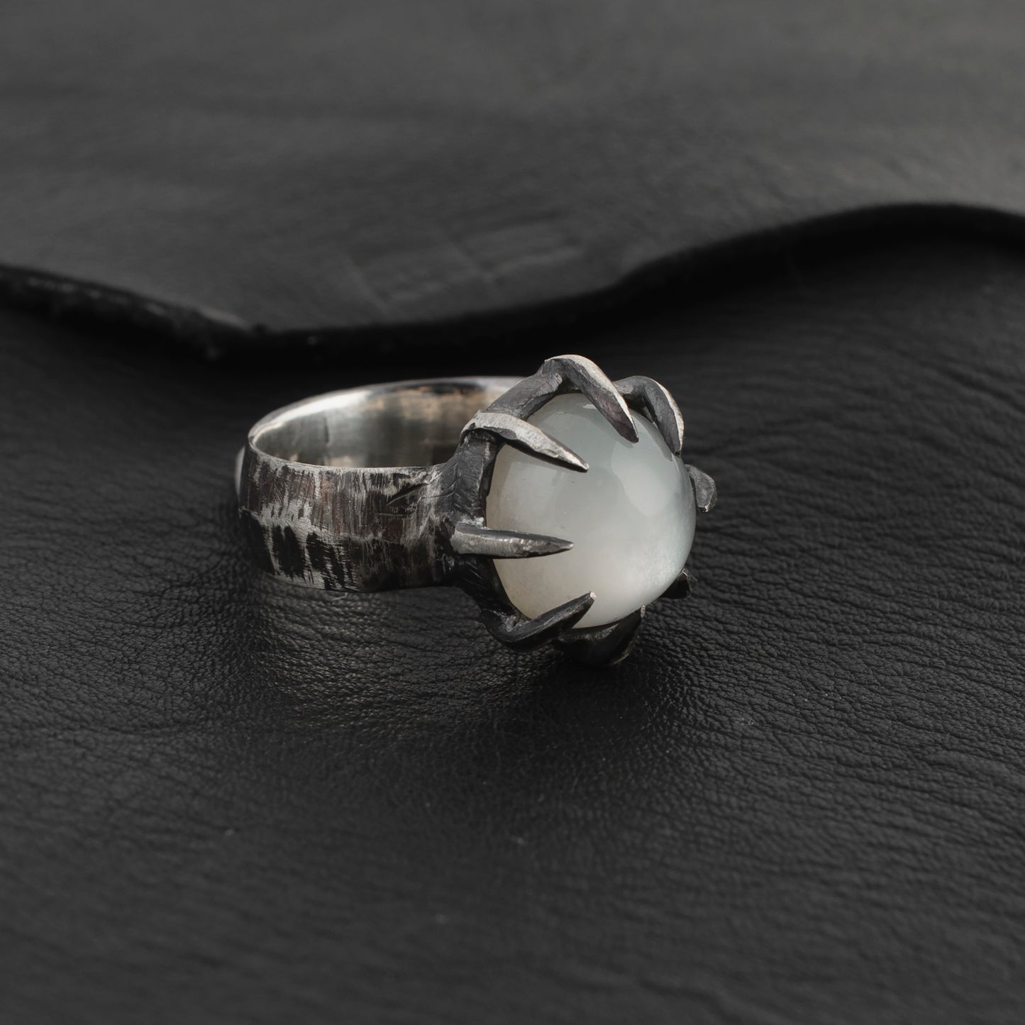 I Hate Sports Ring // White Moonstone
