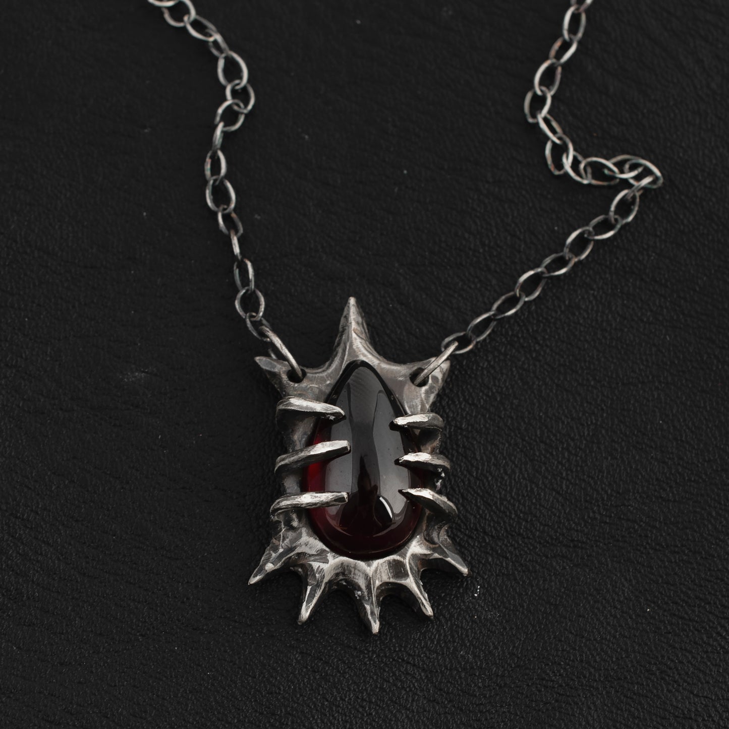 All Worries Necklace // Garnet