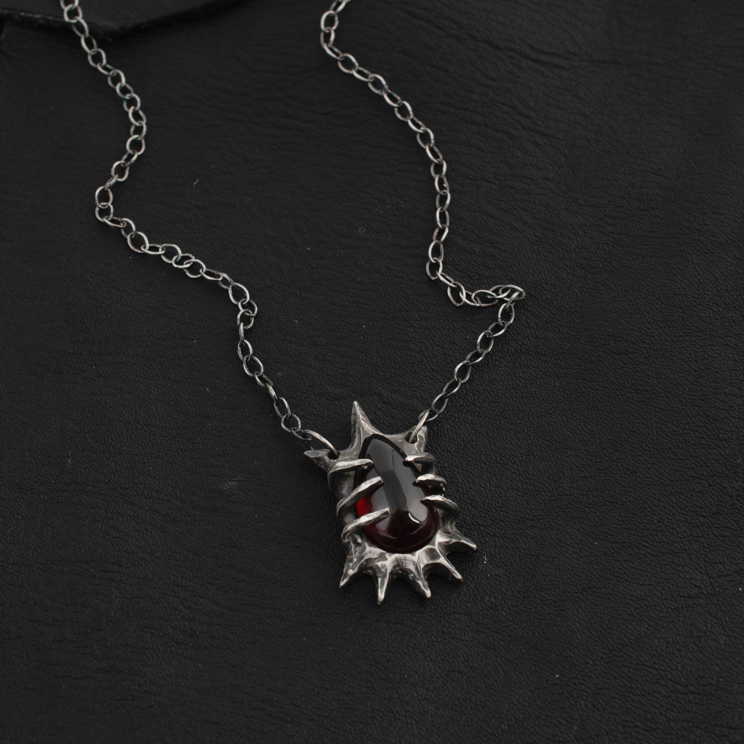 All Worries Necklace // Garnet