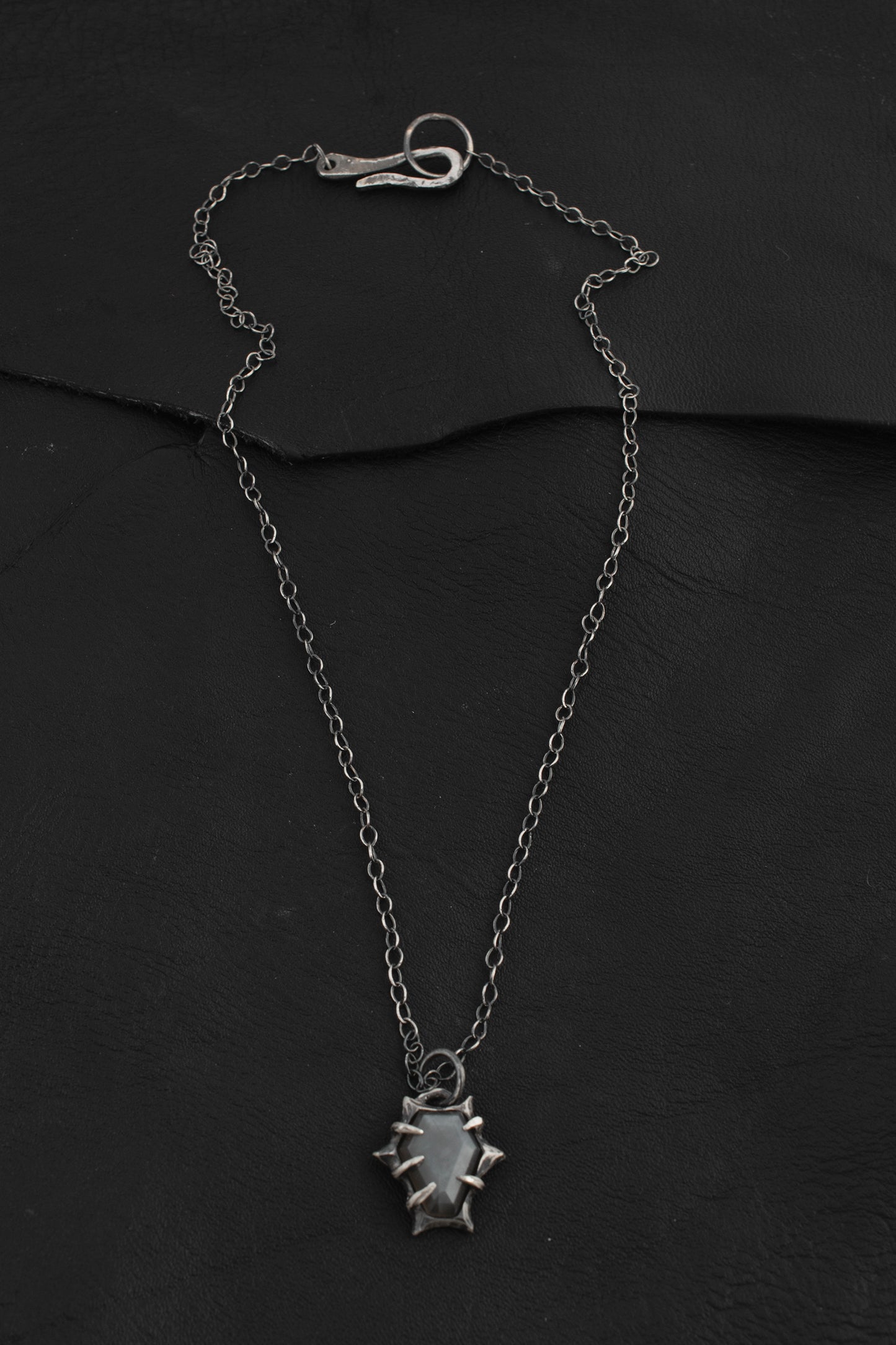 Living Bridge Necklace // Grey Moonstone