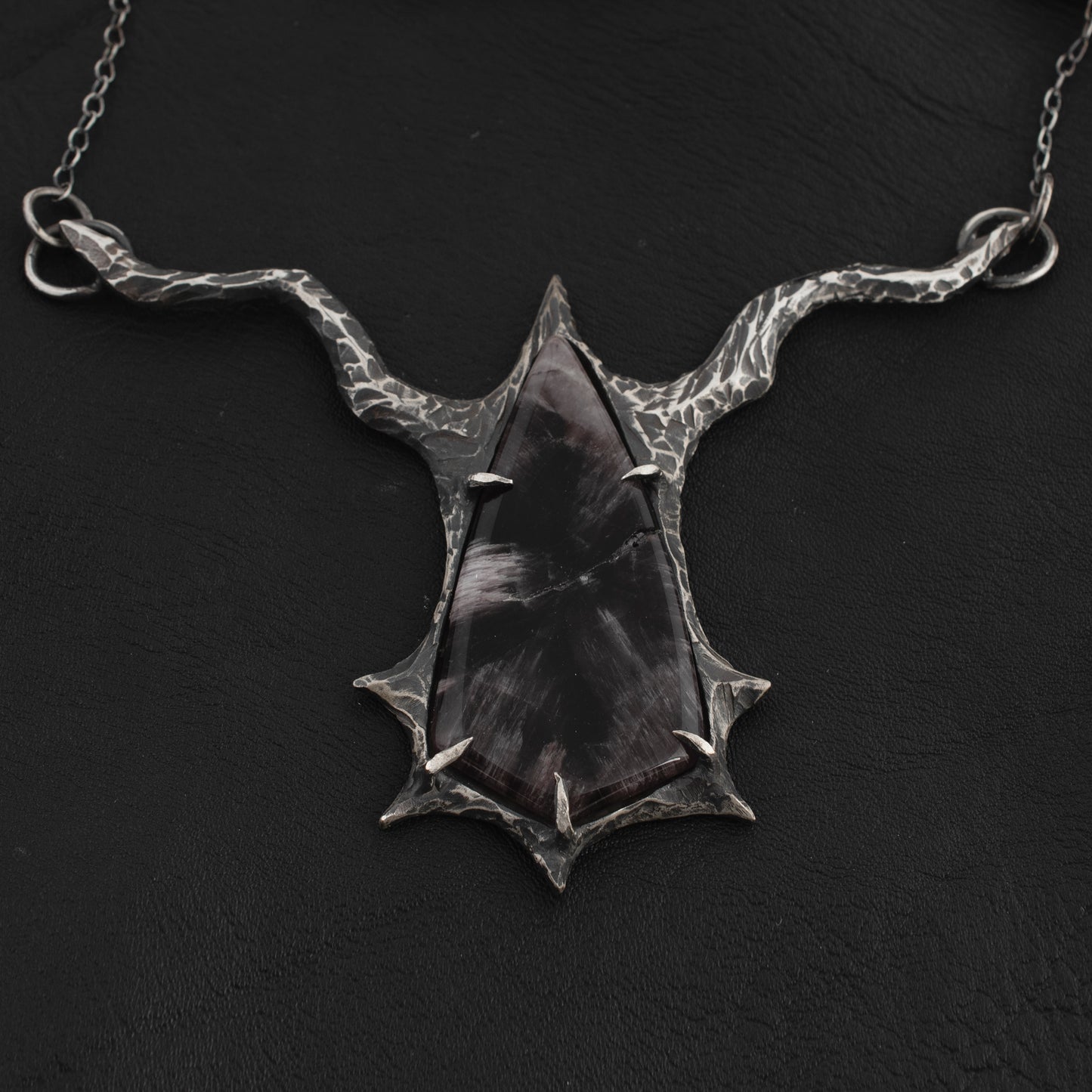 Flies Necklace // Amethyst