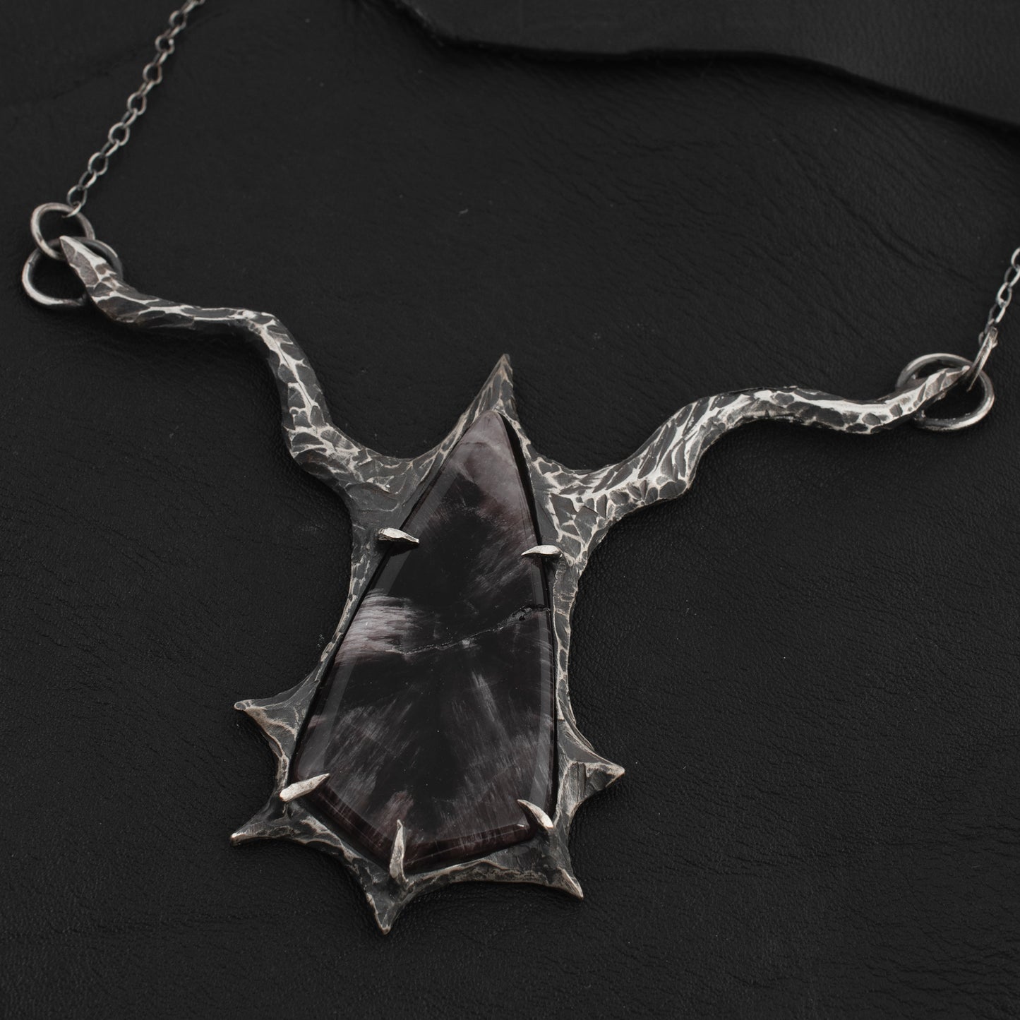 Flies Necklace // Amethyst