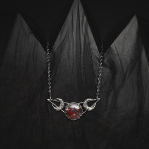 Watch You Bleed Necklace // Red Moss Agate