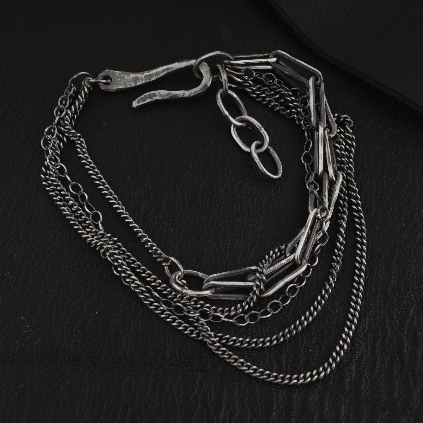 Many Chains Bracelet // Sterling Silver