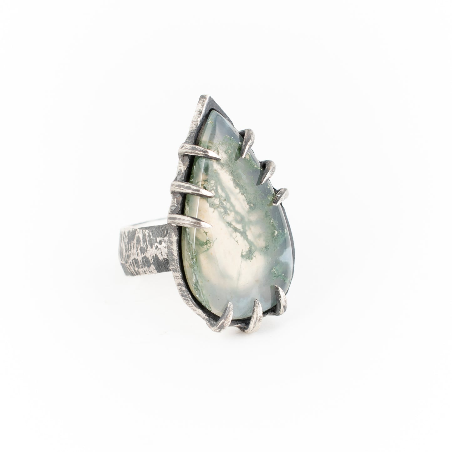 Obsession Ring // Moss Agate
