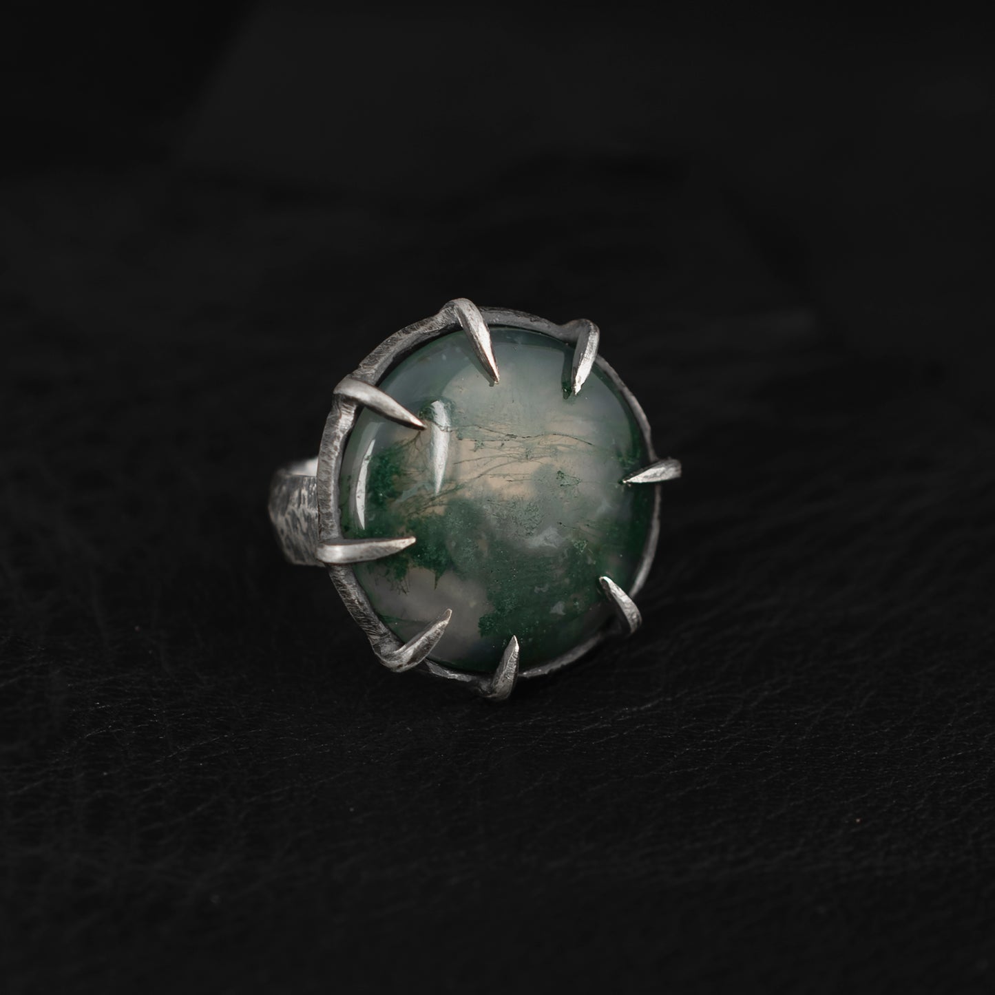 Castle Ring // Moss Agate