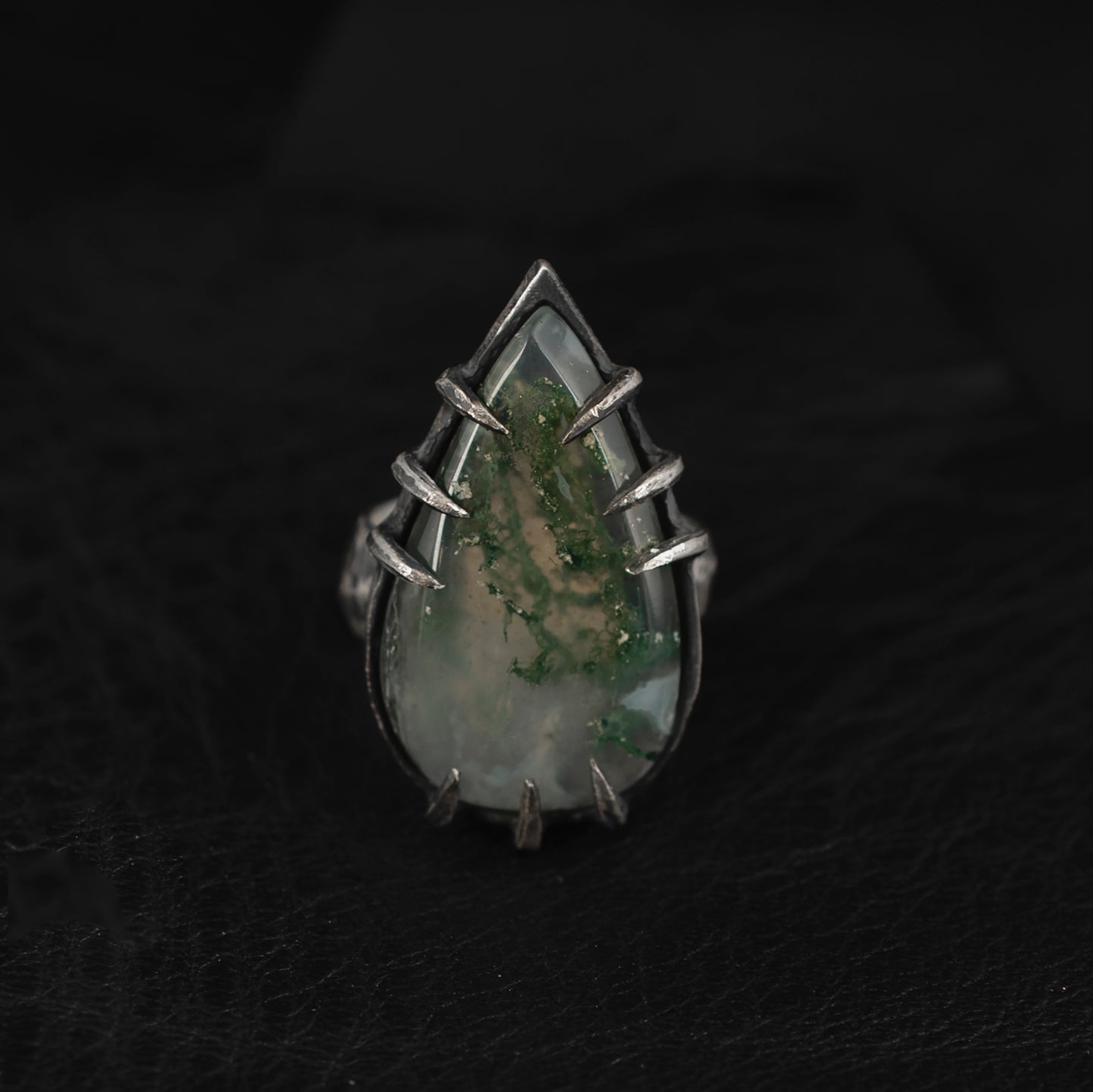 Obsession Ring // Moss Agate