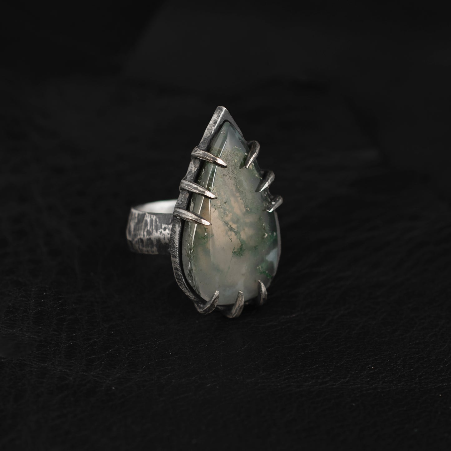 Obsession Ring // Moss Agate