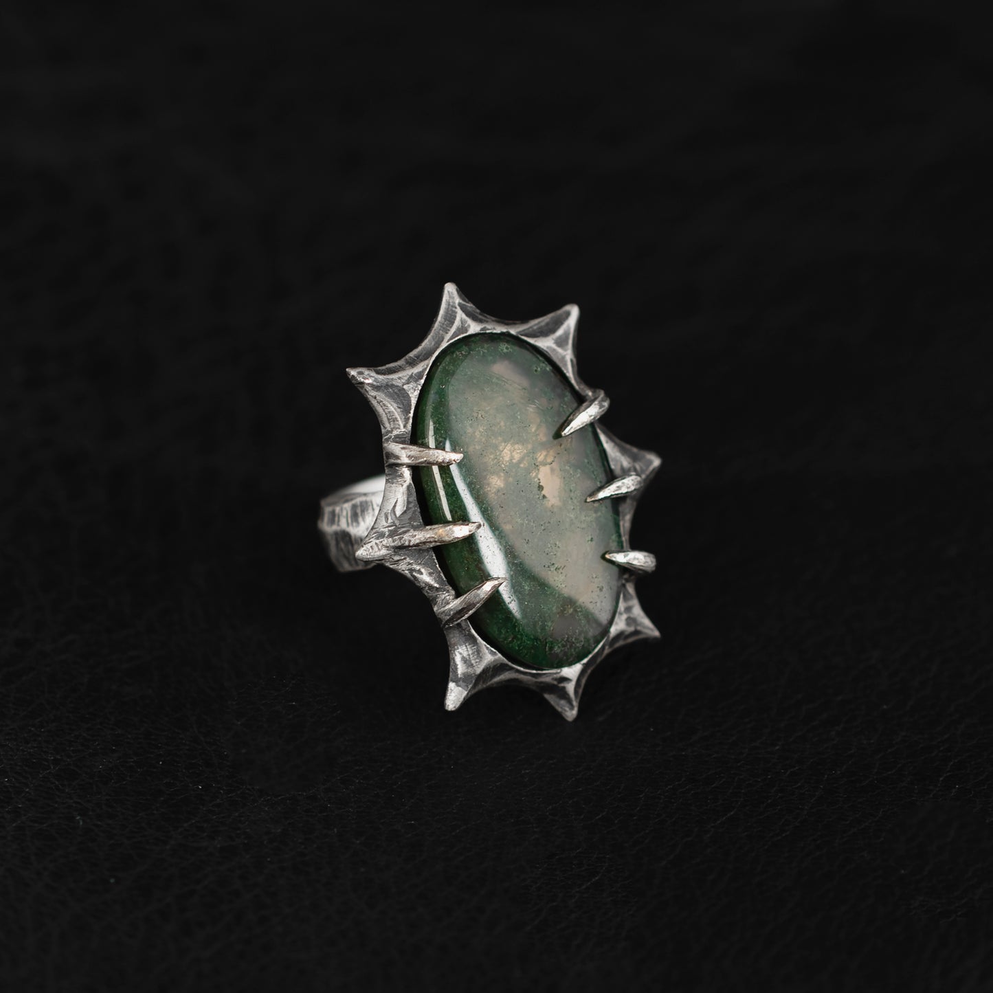 Death Ring // Moss Agate