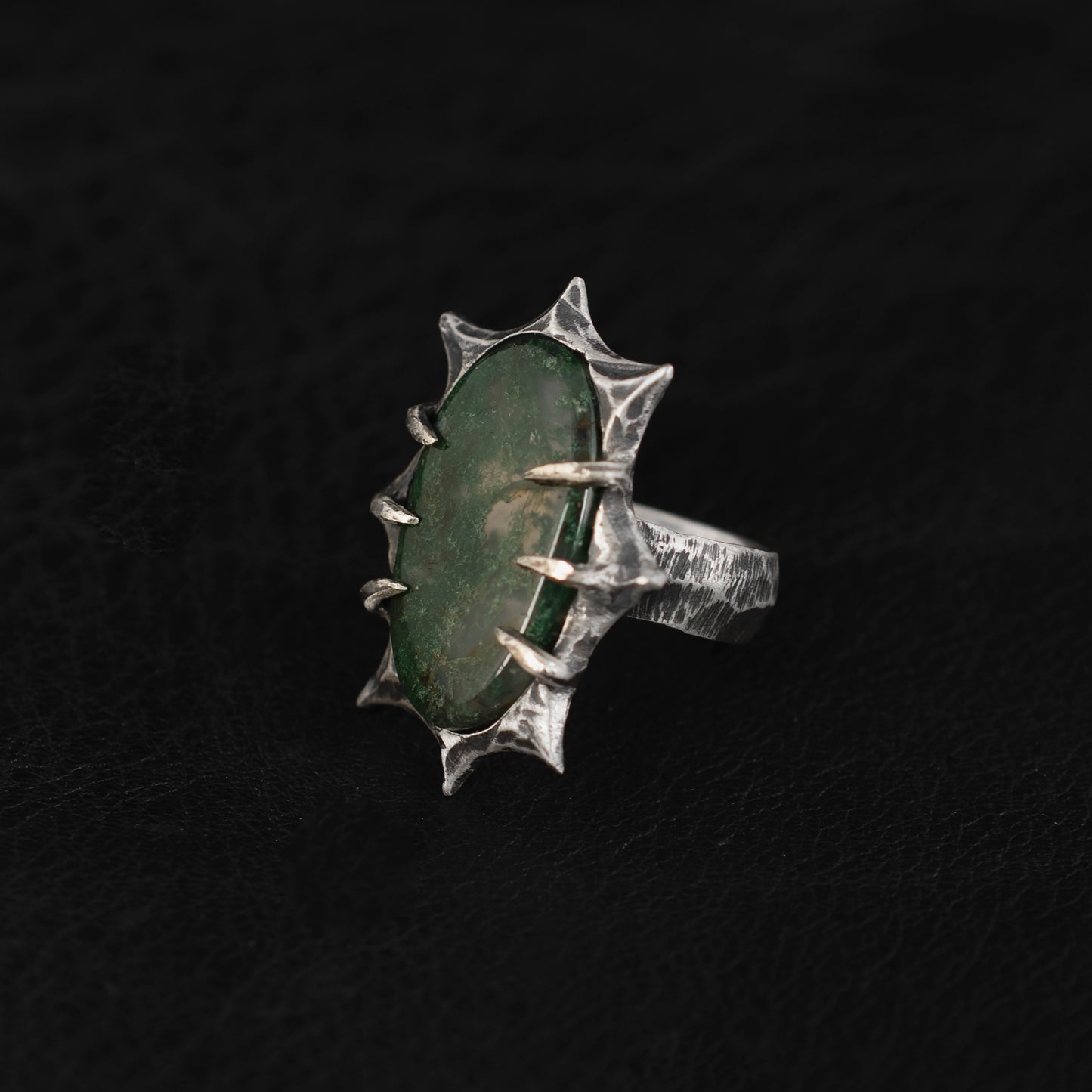 Death Ring // Moss Agate