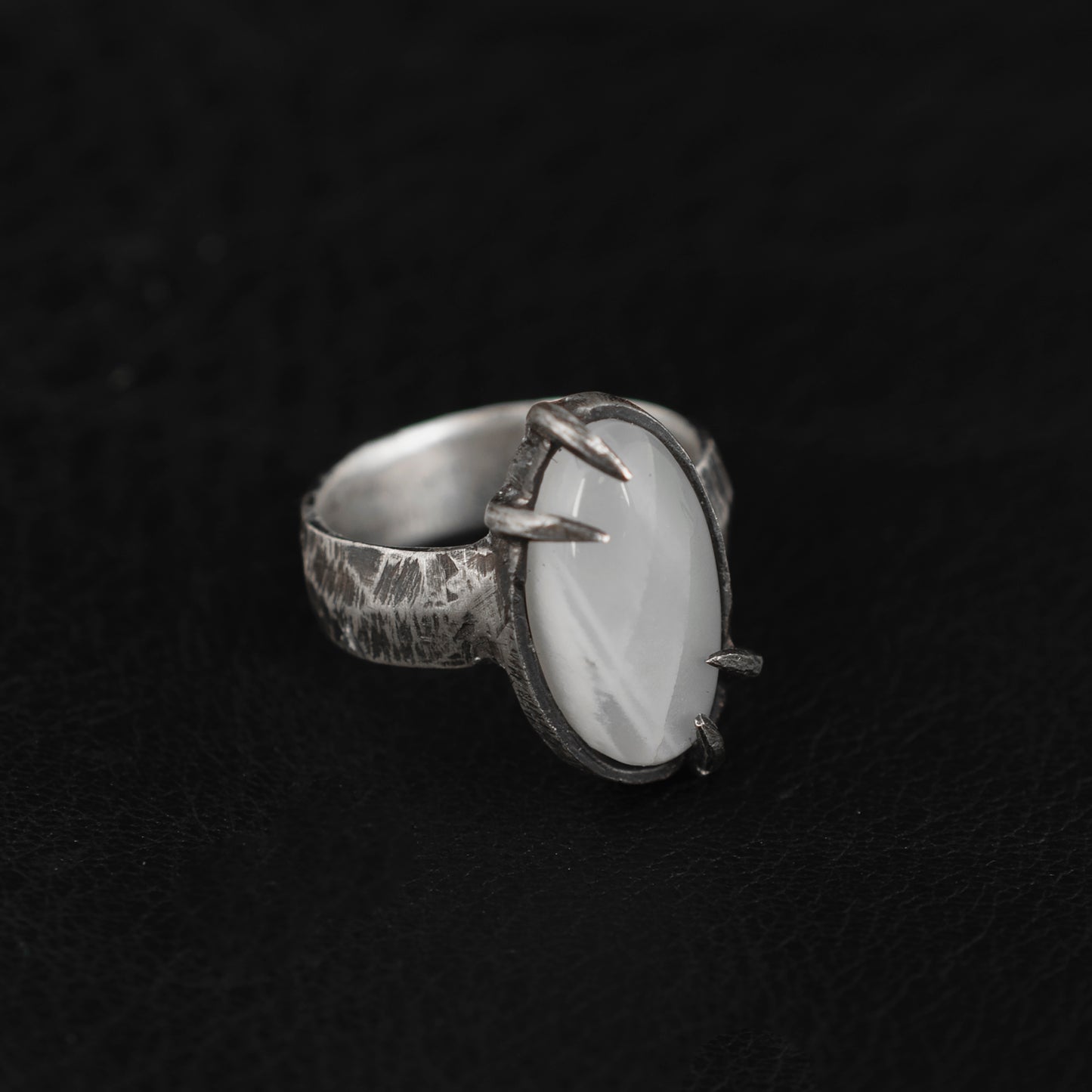 Program Ring // White Moonstone