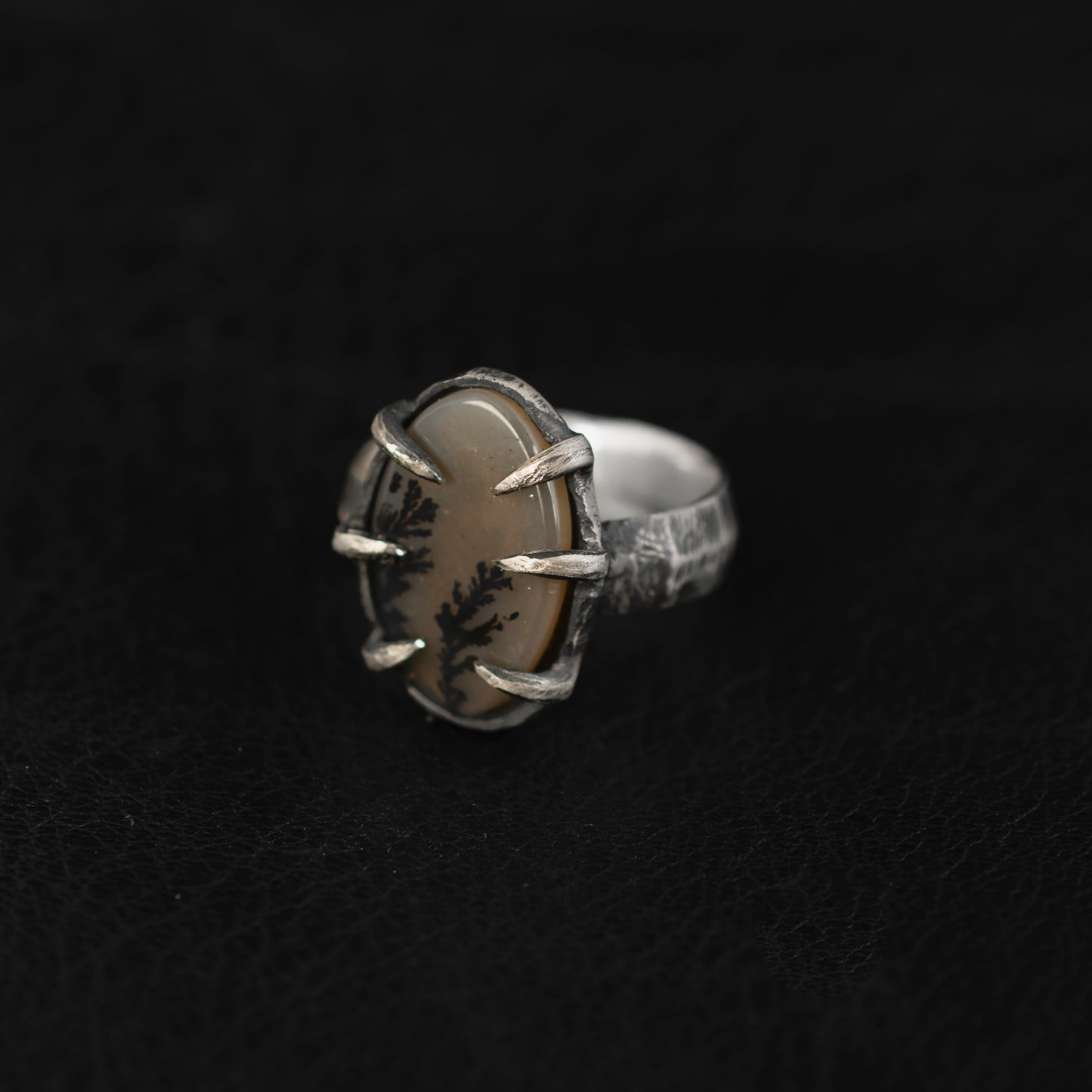 Headache Ring // Dendritic Agate