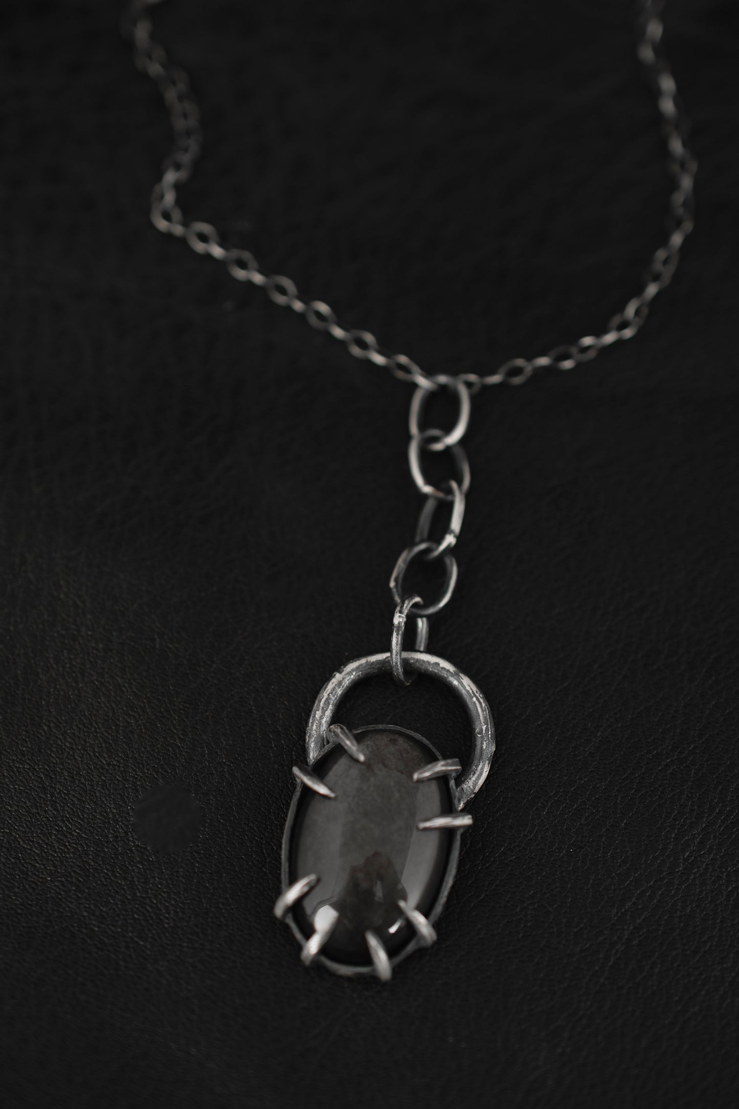 Daydreams Necklace // Silver Sheen Obsidian