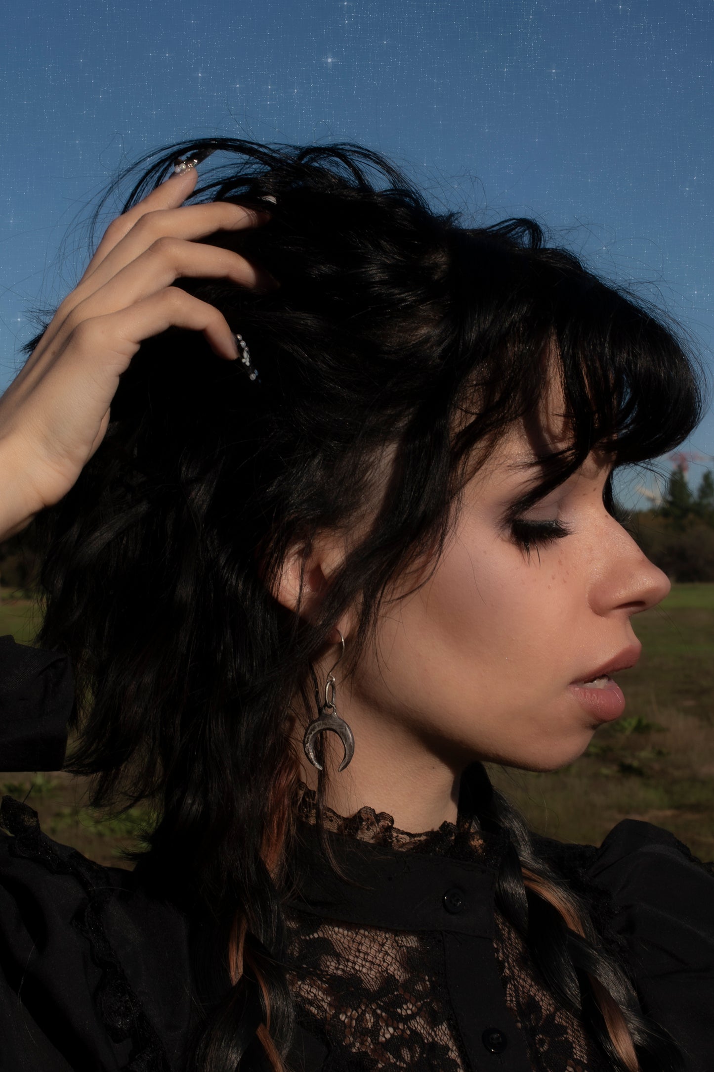 Short Cyanide Earring // Sterling Silver