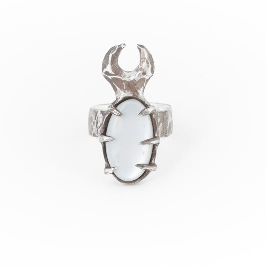 Candy Walls Ring // White Moonstone