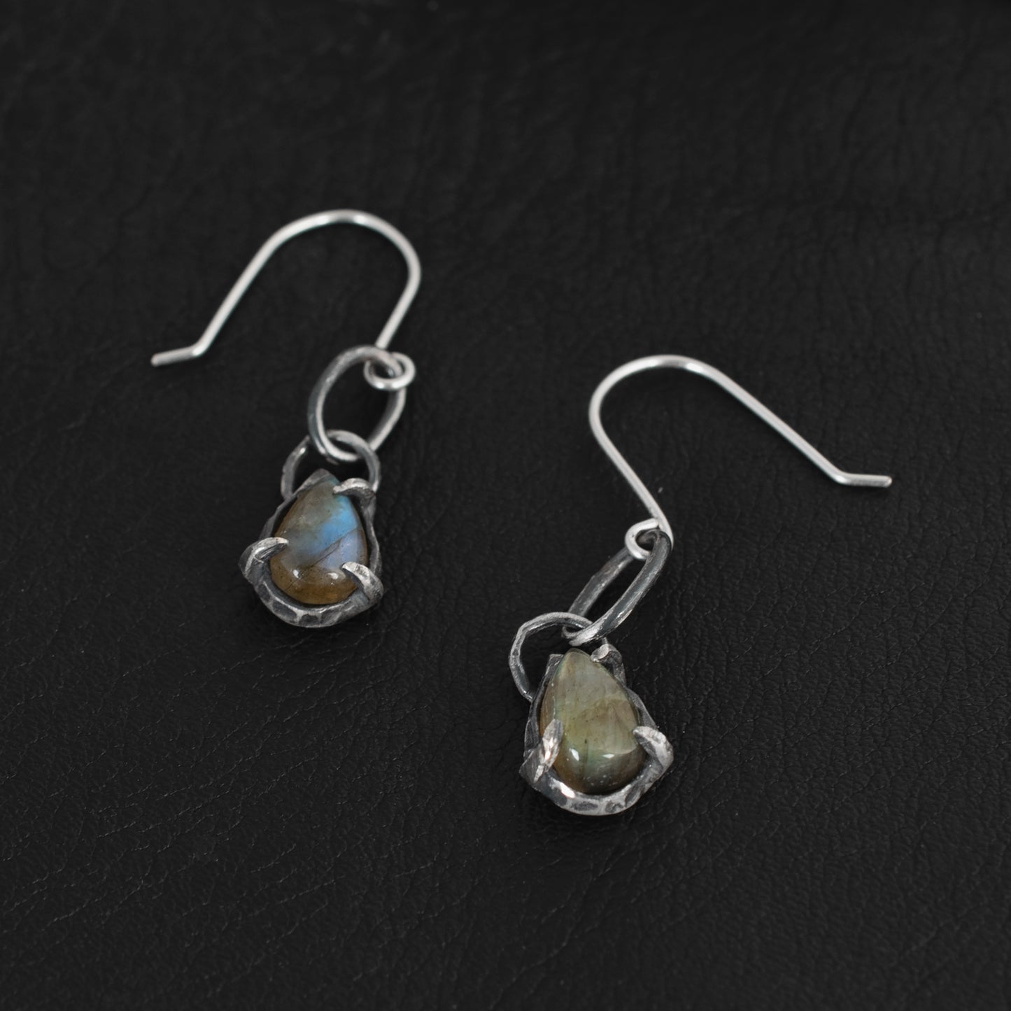 Short Tear Earring // Labradorite