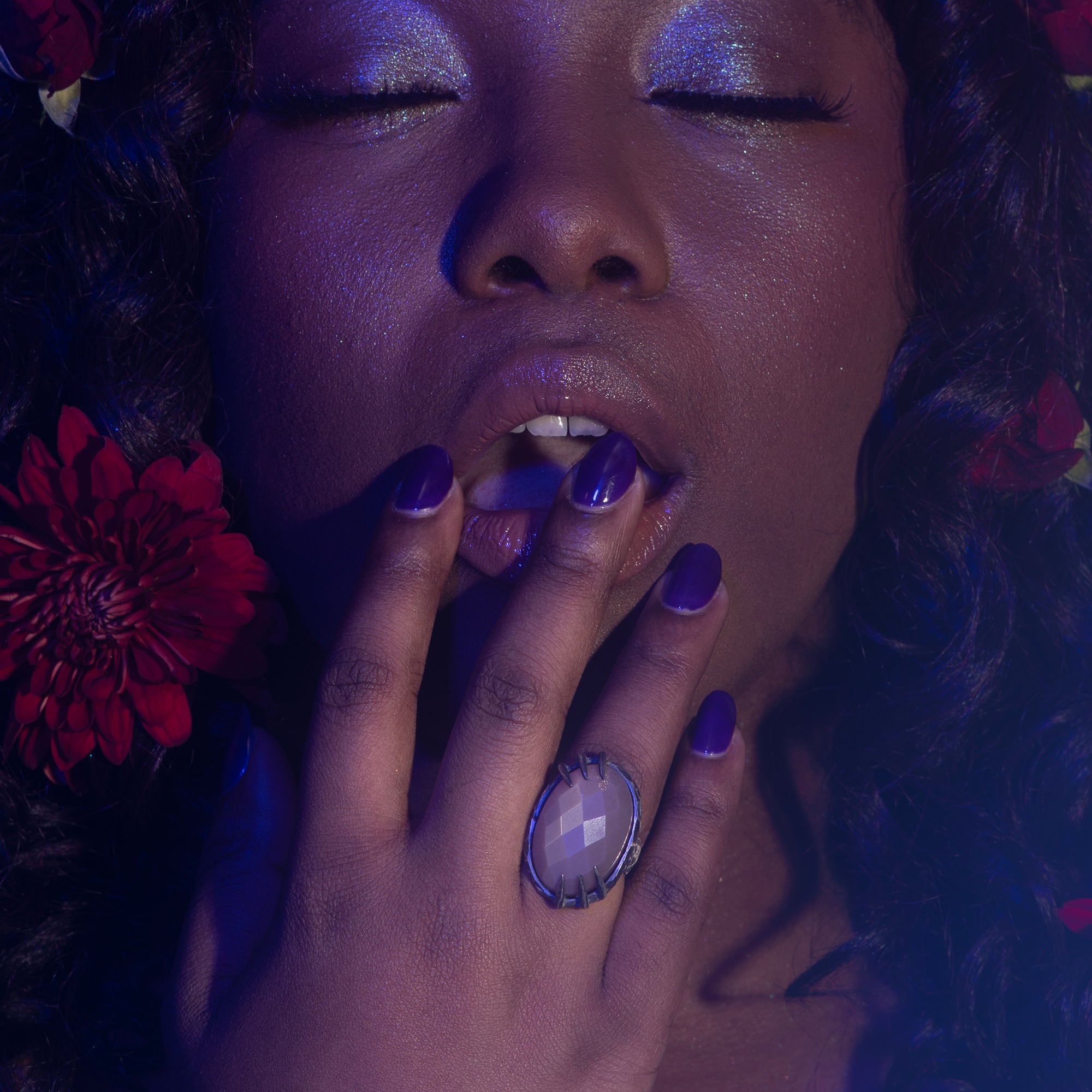 Bright Over Me Ring // Peach Moonstone