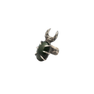 Wild Wind Ring // Green Serpentine