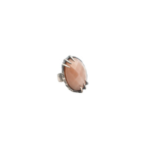 Bright Over Me Ring // Peach Moonstone
