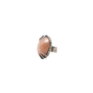 Bright Over Me Ring // Peach Moonstone