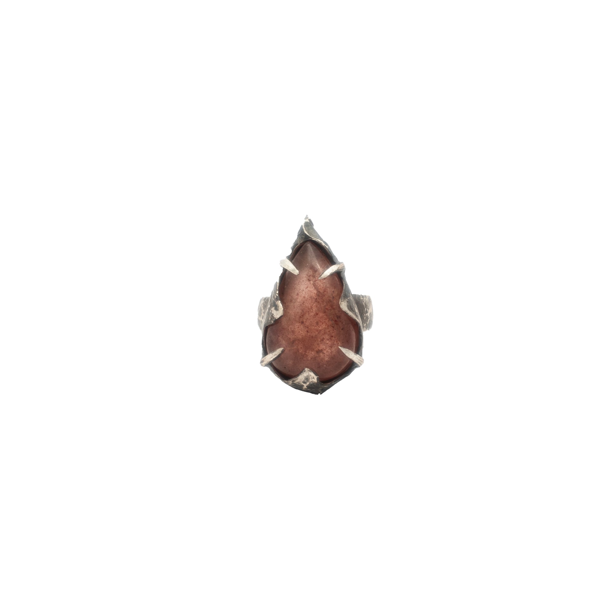 Lovers In Hell Ring // Strawberry Quartz