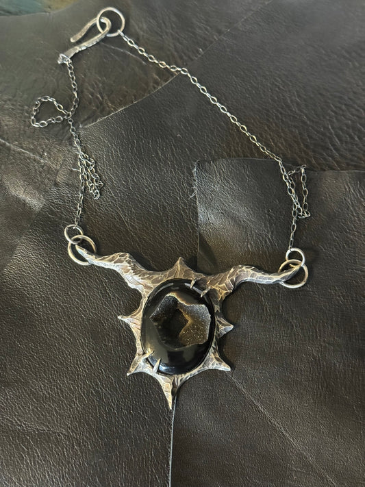 Night Necklace // Onyx Druzy